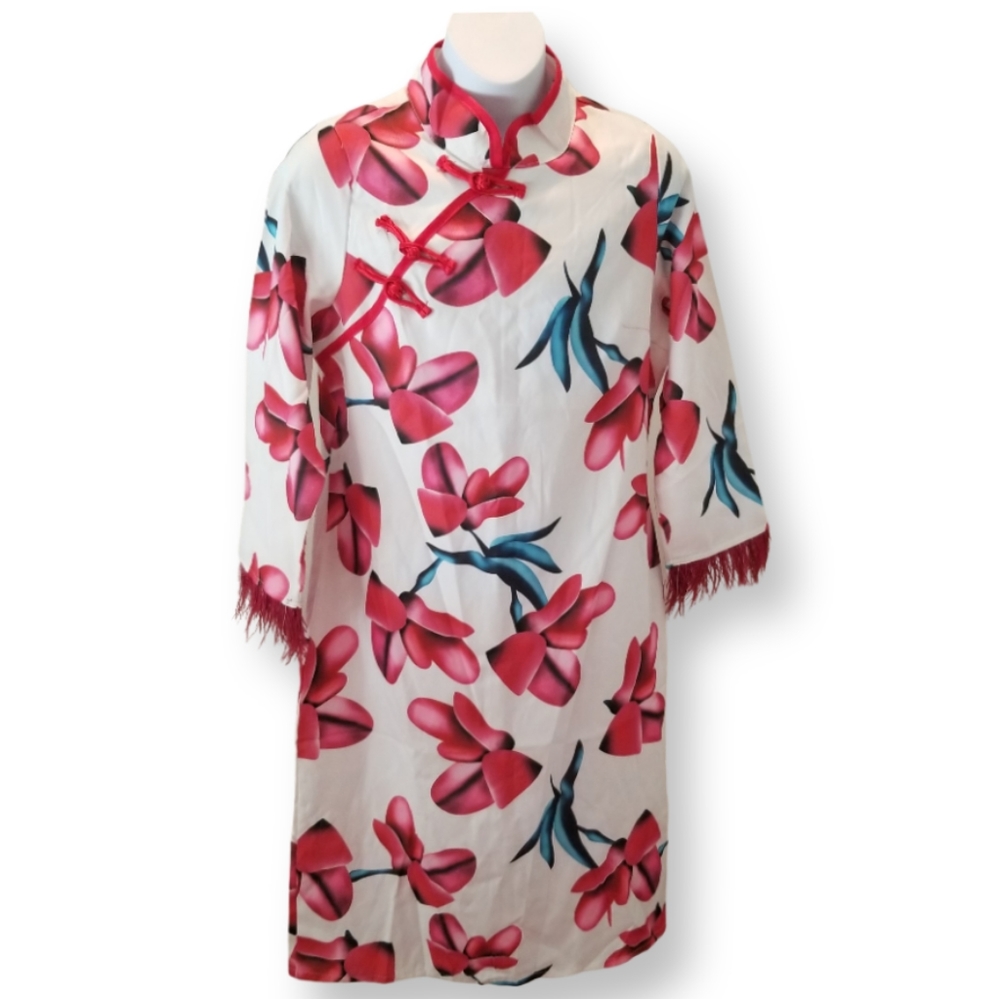 Bo Rich Ta Unique Flower Detail Kimono Style Dress